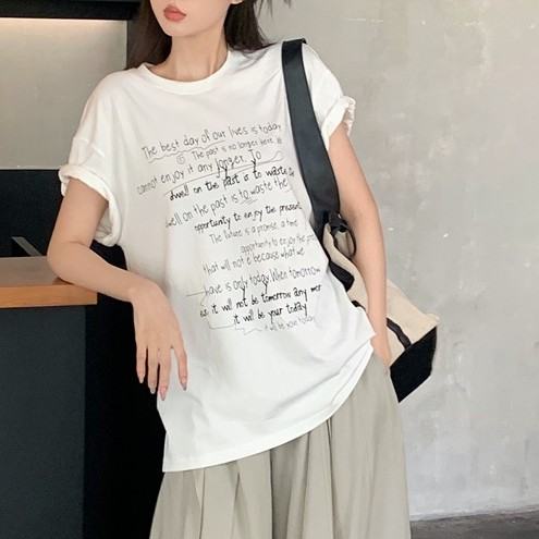 ホワイト/Tシャツ/単品